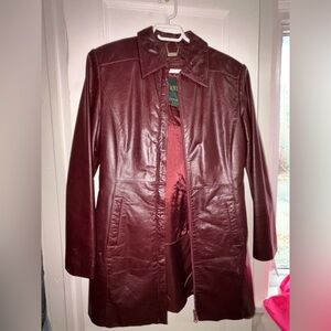 Danier Vintage Women’s Burgundy Leather Jacket - XS - Removable Lining